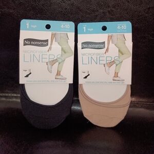 No Nonsense Microfiber Liners - Black and Tan